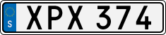 License plate of Sweden, Regular plates