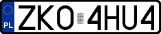 License plates of Poland, Regular car plates