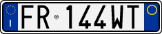 License plate of Italy, Cars (1994 year series)