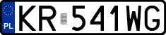 License plates of Poland, Regular car plates