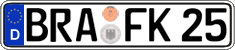 German license plate, Regular plates