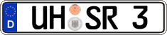 German license plate, Regular plates