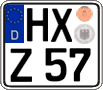 German license plate, Regular plates