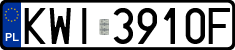 License plates of Poland, Regular car plates