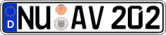 German license plate, Regular plates