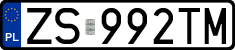 License plates of Poland, Regular car plates