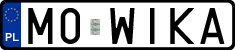 License plates of Poland, Vanity Plates