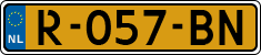License plate of the Netherlands, Cars