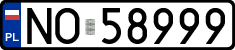 License plates of Poland, Regular car plates