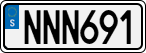 License plate of Sweden, Regular plates