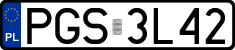 License plates of Poland, Regular car plates