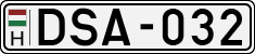 license plates of Hungary, Cars (1990)