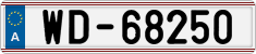 License plate of Austria, Diplomatic