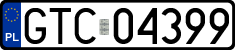 License plates of Poland, Regular car plates