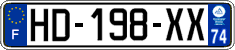 French license plate, SIV (ordinary)