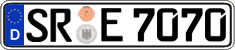 German license plate, Regular plates