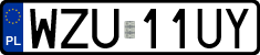 License plates of Poland, Regular car plates