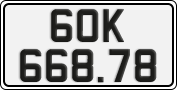 License plate of Vietnam, Cars