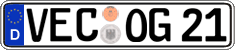 German license plate, Regular plates