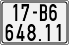 License plate of Vietnam, Motorcycles