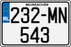 License plate of Ireland, Regular plates
