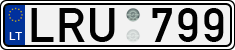 License plate of Lithuania, Cars