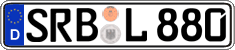 German license plate, Regular plates