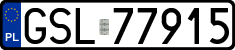 License plates of Poland, Regular car plates