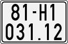 License plate of Vietnam, Motorcycles