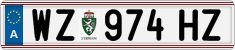 License plate of Austria, Regular plates