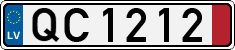 License plate of Latvia, Transit plates