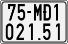 License plate of Vietnam, Specialty plates