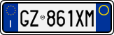 License plate of Italy, Cars (1994 year series)
