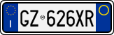 License plate of Italy, Cars (1994 year series)
