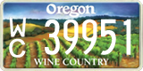 Oregon, Specialty plates (AB 12345)