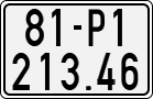 License plate of Vietnam, Motorcycles