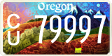 Oregon, Specialty plates (AB 12345)
