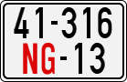 License plate of Vietnam, Diplomatic