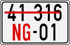 License plate of Vietnam, Diplomatic