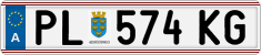 License plate of Austria, Regular plates