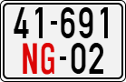 License plate of Vietnam, Diplomatic