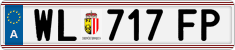 License plate of Austria, Regular plates