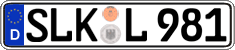 German license plate, Regular plates