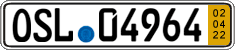 German license plate, Short-term transit plates