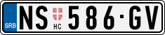 License plate of Serbia, Cars