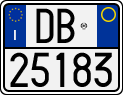 License plate of Italy, Motorcycles (1994 year series)