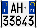 License plate of Italy, Motorcycles (1994 year series)