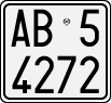 License plate of Italy, Motorcycles (1994 year series)