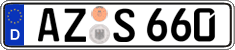 German license plate, Regular plates