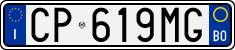 License plate of Italy, Cars (1994 year series)